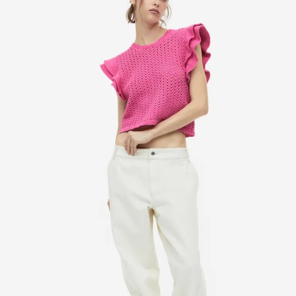 H&M Pointelle-knit Top | M - Picture 3 of 8